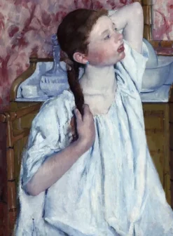 Grafika Mary Cassatt : Jeune Fille Coiffant ses Cheveux, 1886* De 2 000 Pièces|De 2 000 Pièces