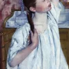 Grafika Kids Mary Cassatt : Jeune Fille Coiffant ses Cheveux, 1886*Enfant Art|Dès 6 Ans : 50 À 100 Pièces