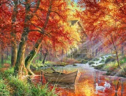 SunsOut Matin Eclatant* Bateaux|Forêts, Fleurs Et Jardins