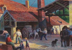 Grafika Maximilien Luce - La Briqueterie, 1908* Chevaux|Art