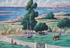 Grafika Maximilien Luce - L'Île à bois, Kermouster, Lézardrieux, 1914* Art|De 1 000 Pièces