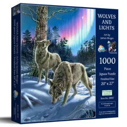 SunsOut Meger James - Loups sous l'Aurore* Loups|Neige