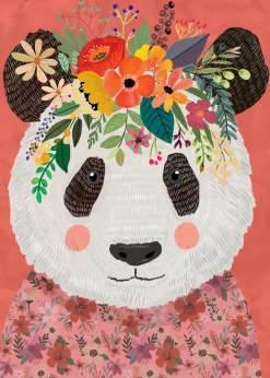 Heye Mia Charro - Floral Friends - Cuddly Panda* Animaux Sauvages|Animaux De La Forêt
