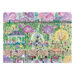Galison Michael Storrings - Chasse aux Oeufs de Pâques - Puzzle de 1000 Pièces*Enfant Forêts, Fleurs Et Jardins|Dès 6 Ans : 50 À 100 Pièces