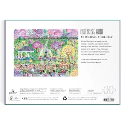 Galison Michael Storrings - Chasse aux Oeufs de Pâques - Puzzle de 1000 Pièces*Enfant Forêts, Fleurs Et Jardins|Dès 6 Ans : 50 À 100 Pièces