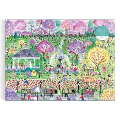 Galison Michael Storrings - Chasse aux Oeufs de Pâques - Puzzle de 1000 Pièces*Enfant Forêts, Fleurs Et Jardins|Dès 6 Ans : 50 À 100 Pièces