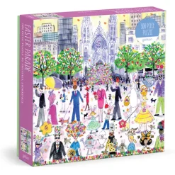 Galison Michael Storrings - Parade de Pâques - Puzzle de 500 Pièces* Carré|De 500 À 999 Pièces