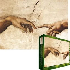 Eurographics Michel Ange - Michel Ange : La Création de l'Homme (détail)* Art|De 1 000 Pièces