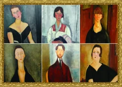 Grafika Modigliani Amedeo - Collage Modigliani*Femme Hommes Et Femmes