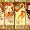DToys Mucha Alfons - Mucha Alfons - Seasons* Art|De 1 000 Pièces