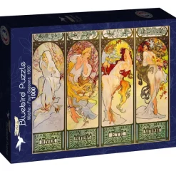 Bluebird Puzzle Mucha Alfons - Mucha - Four Seasons, 1900* Art|De 1 000 Pièces