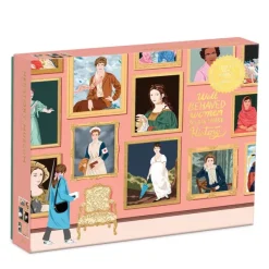 Galison Musée de l'Histoire - Puzzle Étincelant de 1000 Pièces*Femme Personnages Célèbres|De 1 000 Pièces