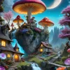 Bluebird Puzzle Mushroom Town* Villes Et Villages|Forêts, Fleurs Et Jardins