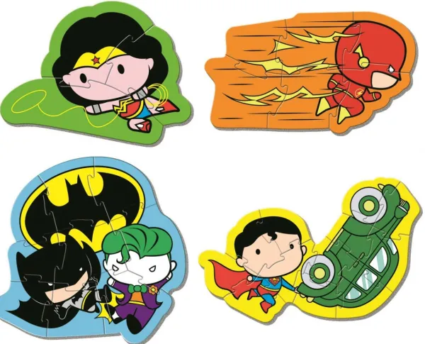 Clementoni My First Puzzle - Justice League (4 Puzzles)*Enfant À Partir De 2 Ans|Dès 2 Ans : Moins De 10 Pièces