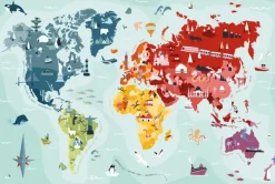 Helvetiq MYPUZZLE MONDE* Cartes Du Monde|Dès 9 Ans : 251 À 399 Pièces