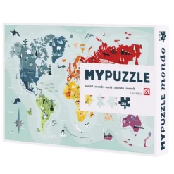 Helvetiq MYPUZZLE MONDE* Cartes Du Monde|Dès 9 Ans : 251 À 399 Pièces