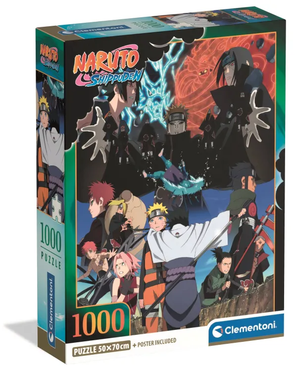 Clementoni Naruto Shippuden* De 1 000 Pièces|De 1 000 Pièces