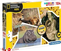 Clementoni National Geo - Wildlife Adventure-Supercolor Puzzle*Enfant À Partir De 9 Ans|Puzzles Pour Enfants