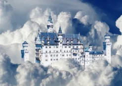Bluebird Puzzle Neuschwanstein Castle in Clouds* Allemagne|Châteaux Et Palaces