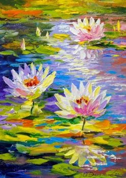 Enjoy Puzzle Nénuphars dans l'Étang* Forêts, Fleurs Et Jardins|Art