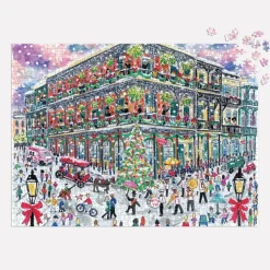 Galison Noël à la Nouvelle-Orléans - Puzzle 1000 Pièces avec Boîte Carrée*Femme Noël|Villes Et Villages