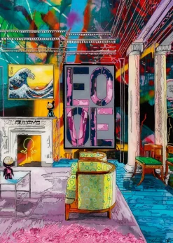 Heye Norman O'Flynn - Home Room with Wave* Déco Et Objets|Art