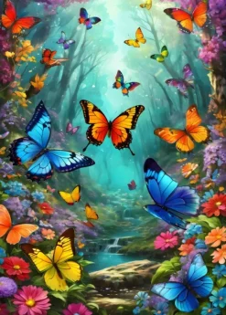 Alipson Puzzle Nuées de Papillons* Forêts, Fleurs Et Jardins|De 500 À 999 Pièces