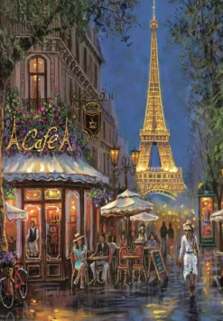 Clementoni Nuit Au Café Eiffel* Monuments|De 500 À 999 Pièces