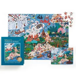 Galison Où est ________ ? Casse-tête de 500 pièces « Curieux et lointains*Femme Humour, Satire Et Wasgij|Carré