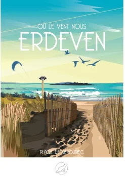 La Loutre Où le vent nous ERDEVEN - PLAGE DE KEROURIEC* Déco Et Objets|Plages Et Îles De Rêve