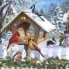 SunsOut Oiseaux de Noël*Femme Oiseaux|Animaux De La Forêt