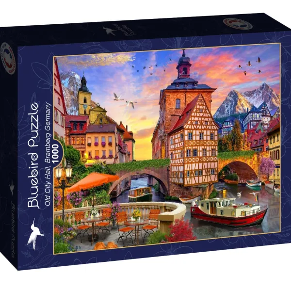 Bluebird Puzzle Old City Hall, Bamberg, Germany* Villes Et Villages|De 1 000 Pièces