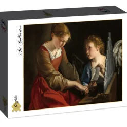 Grafika Orazio Gentileschi et Giovanni Lanfranco : Sainte Cecilia et un Ange, 1617/1618* De 2 000 Pièces|De 2 000 Pièces