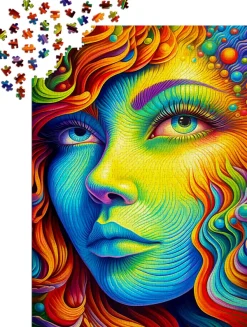 Enjoy Puzzle Painted Lady*Femme Hommes Et Femmes|Art