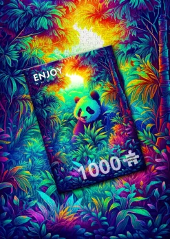 Enjoy Puzzle Panda Corner* Animaux Sauvages|Forêts, Fleurs Et Jardins