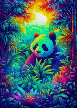 Enjoy Puzzle Panda Corner* Animaux Sauvages|Forêts, Fleurs Et Jardins