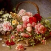 Enjoy Puzzle Panier de Roses* Déco Et Objets|Forêts, Fleurs Et Jardins