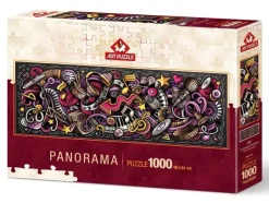 Art Puzzle Panorama - Les Éléments du Rythme*Femme Panoramique|Musique, Danse, Instruments