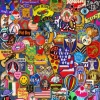 Alipson Puzzle Patch Crazy* Déco Et Objets|Collages