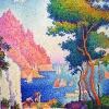 Grafika Paul Signac - Capo di Noli, 1898*Femme Bateaux|Hommes Et Femmes