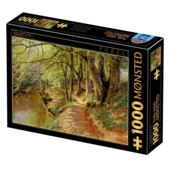 DToys Peder Mørk Mønsted - A Spring Day in the Woods with Fresh-Blown Beeches and Anemones in the Forest B* Art|De 1 000 Pièces