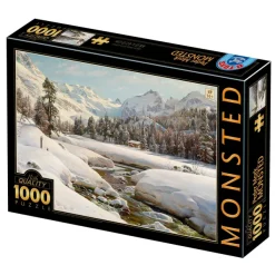 DToys Peder Mørk Mønsted - Winter Landscape in Switzerland near Engadin* Art|De 1 000 Pièces