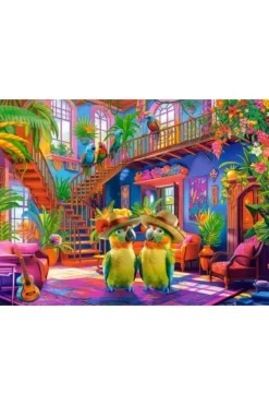 Castorland Perroquets au Paradis*Femme À Partir De 9 Ans|Oiseaux