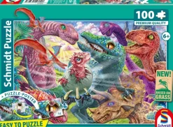 Schmidt Spiele Petit Dinos, Grandes Aventures*Enfant Dinosaures|Dès 6 Ans : 50 À 100 Pièces