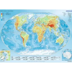 Trefl Physical Map of the World* Cartes Du Monde|De 1 000 Pièces