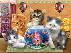 SunsOut Pièces XXL - Anyone Looking?*Femme/Enfant Chats|Humour, Satire Et Wasgij