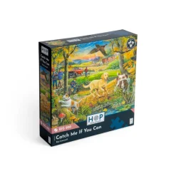 HOP - House of Puzzles Pièces XXL - Attrape-Moi Si Tu Peux*Enfant Chiens|Animaux De La Forêt