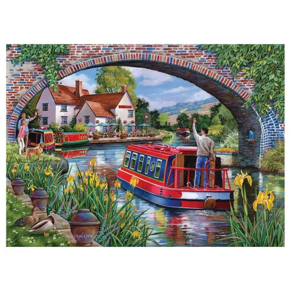 HOP - House of Puzzles Pièces XXL - Au Dessus et en Dessous*Enfant Bateaux|Forêts, Fleurs Et Jardins