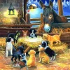 SunsOut Pièces XXL - Barnyard Nativity*Enfant Chiens|Chats