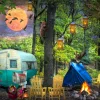 SunsOut Pièces XXL - Campement d'Été*Enfant Animaux De La Forêt|Déco Et Objets